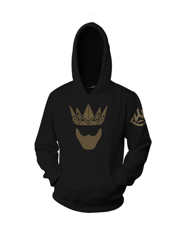 Gold Mask Hoodie (Black, Red)